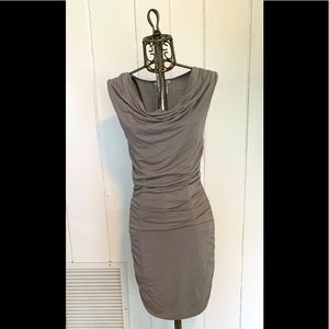 Cute gray body con slip dress